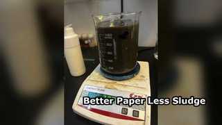 紙保持助剤により汚泥の脱水が改善される