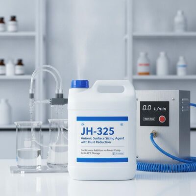 お買い得 JH-325 ダスト低減とメーターポンプによる連続添加を備えたアニオン性表面サイズ剤、0 ～ 30 °C 保管用 オンライン