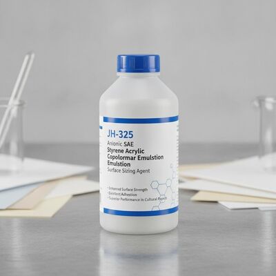 JH-325 アニオニック SAE スタリンアクリルコポリマー エムルション 表面サイズ化剤 強化された表面強度と優れた粘着性